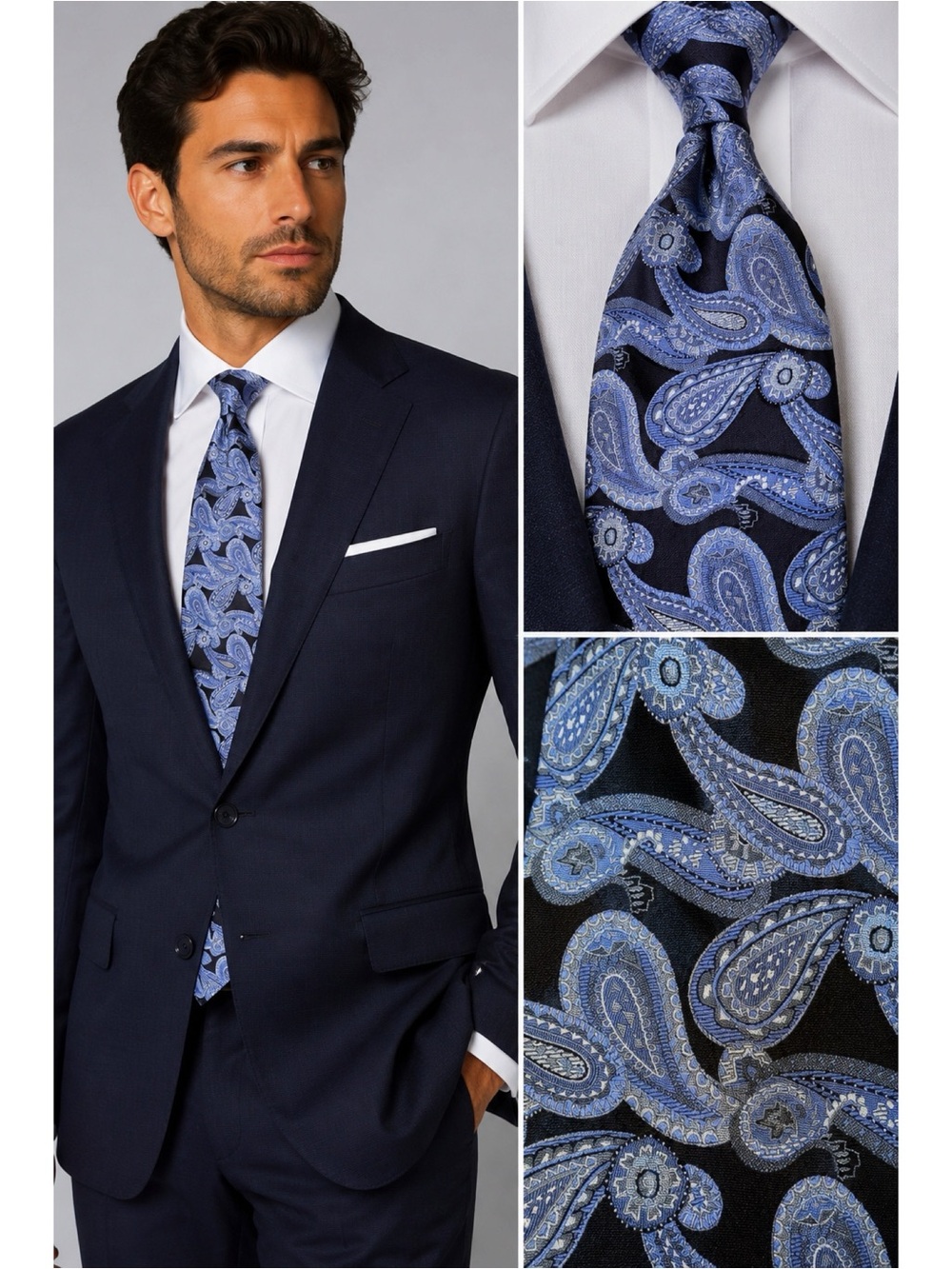 ROBERT TALBOTT Paisley Silk Tie